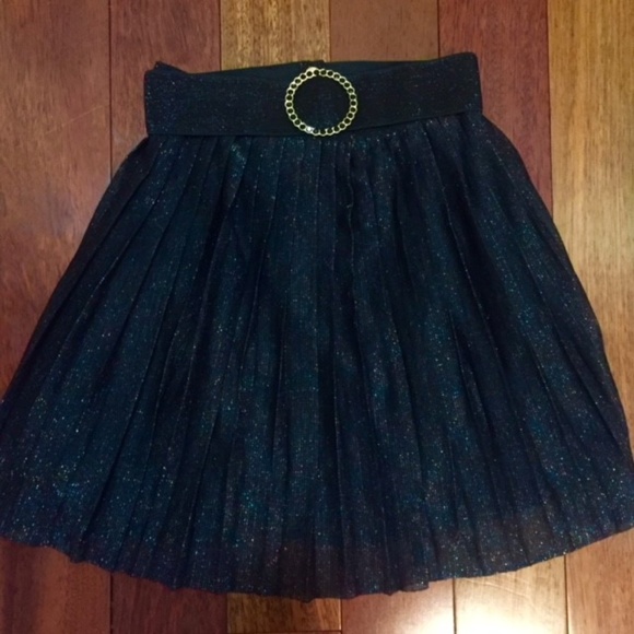 Zara Other - Zara Girls black shimmer party skirt size 12